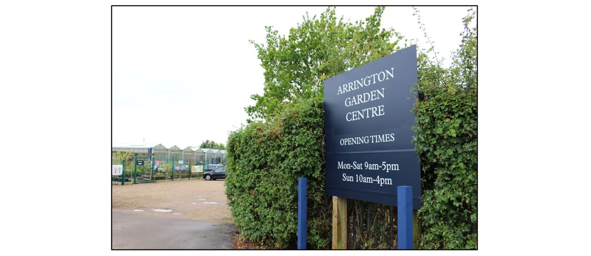 Arrington Garden Centre - signage
