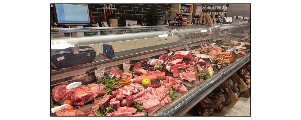 Coton Orchard Garden Centre - meat counter