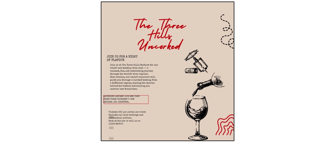 The Three Hills Uncorked