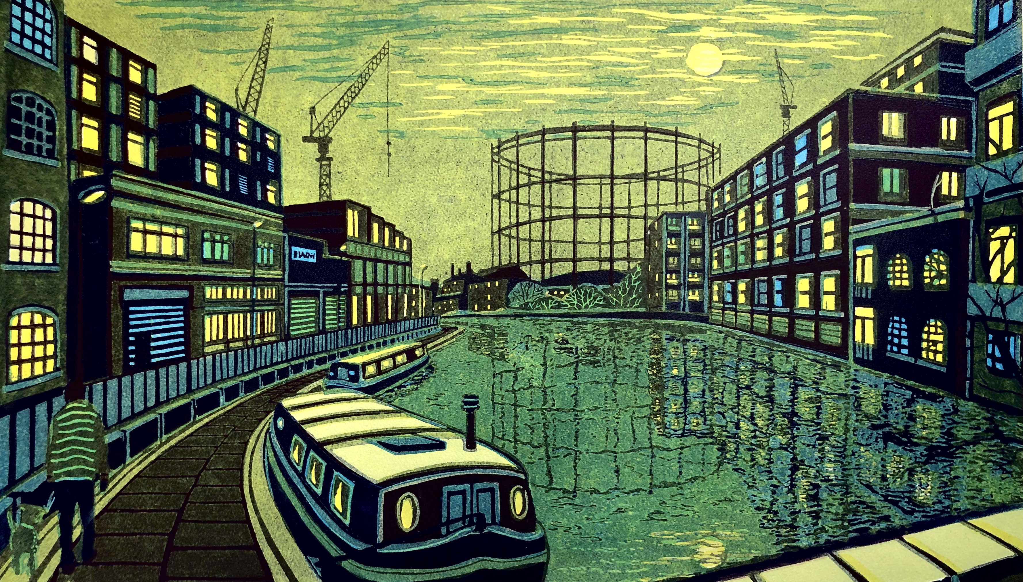 Gail Brodholt; London Linocuts Art Exhibition