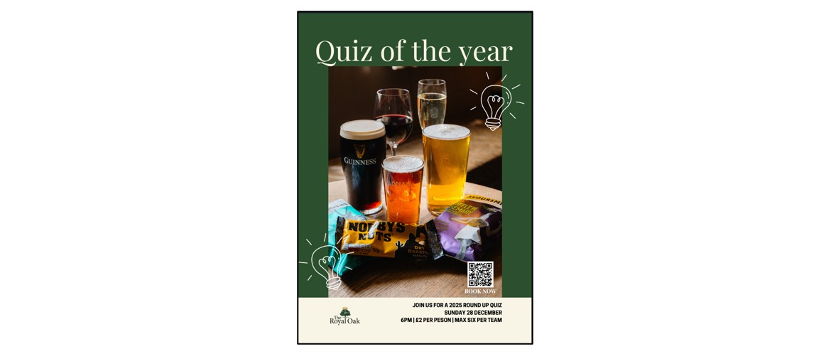 Quiz of the Year at The Royal Oak!