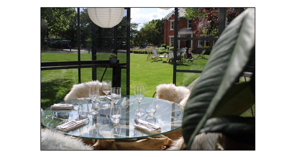 The Lodge Duxford - garden and drinks