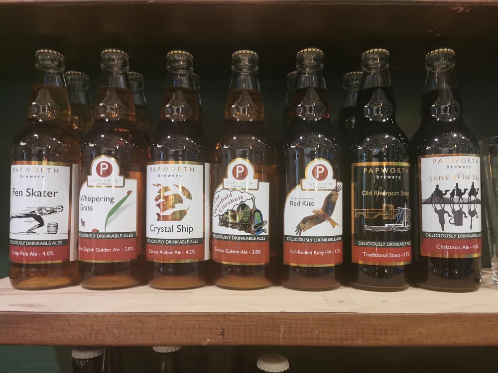 The Courtyard, Papworth Everard, bottled drinks