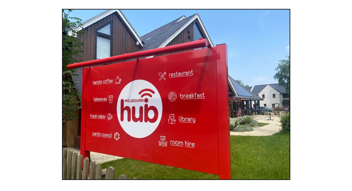 Melbourn Hub - Sign