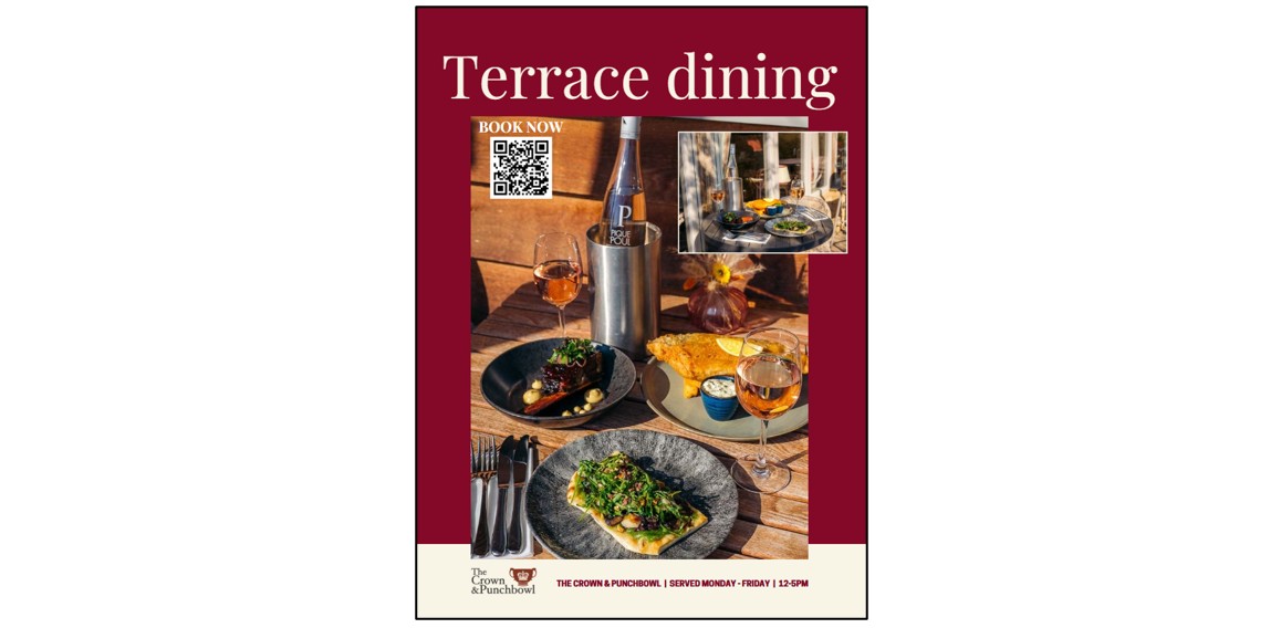 The Crown & Punchbowl - terrace dining