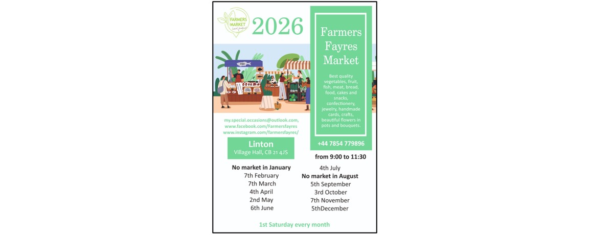 Farmers Fayre Market at Linton - poster