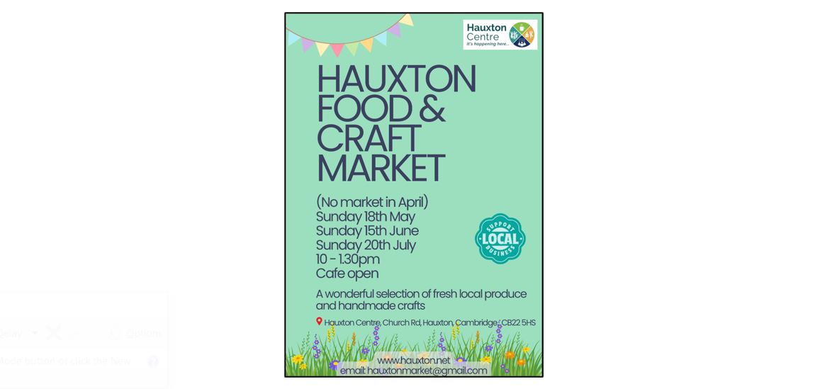 Hauxton Market: 15 June