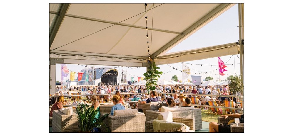 The Cambridge Club Festival - stage and seating area
