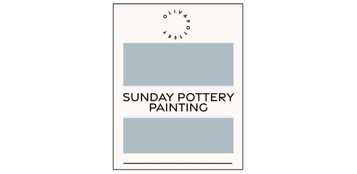 Sunday Pottery Painting Session