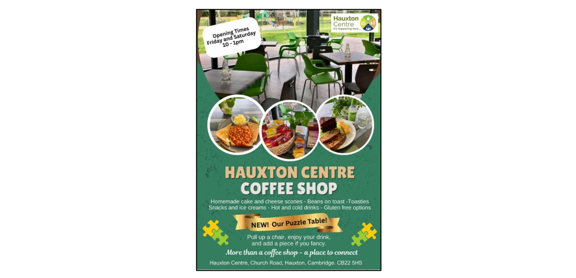 Hauxton Centre Coffee Shop