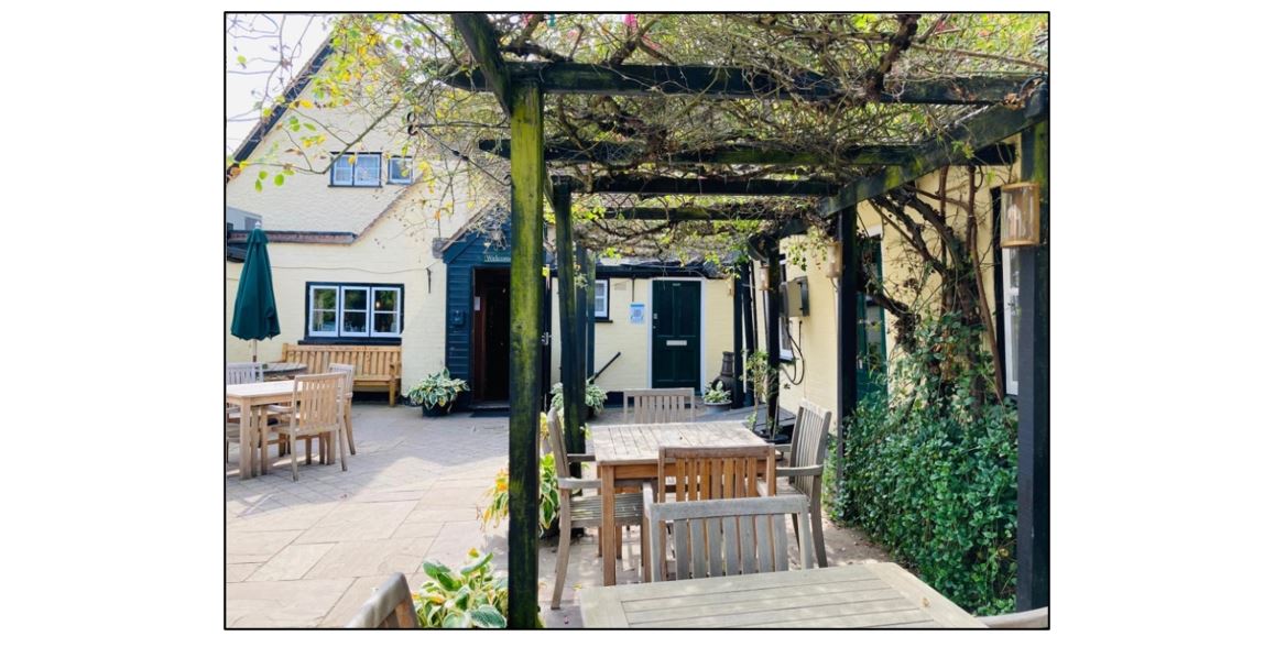 The Cock Inn Gamlingay, outdoor seating