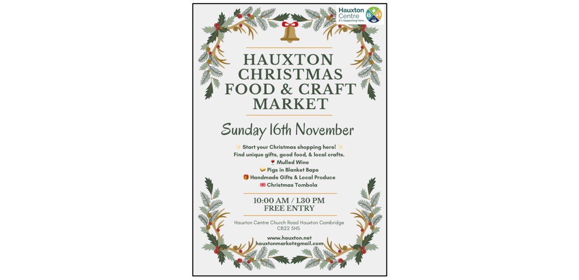 Hauxton Christmas Food & Craft Market  