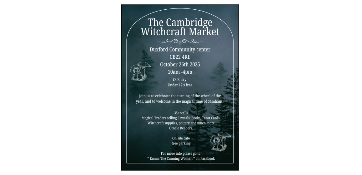  The Cambridge Witchcraft Market, Samhain