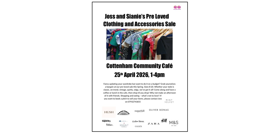Joss and Sianie's Pre Loved Clothing Sale