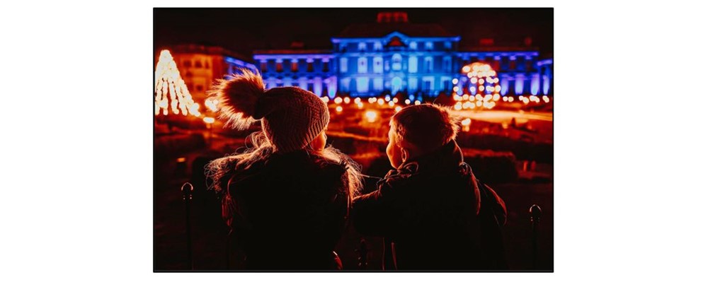 Christmas Illuminations Trail at Wimpole - kids house
