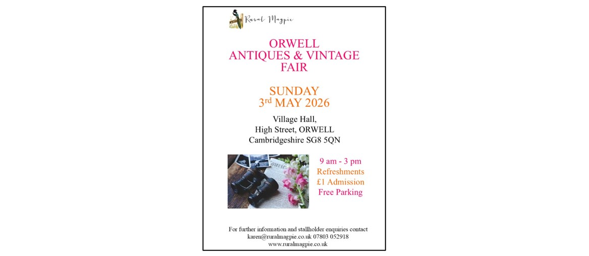 Orwell Antiques & Vintage Fair - May