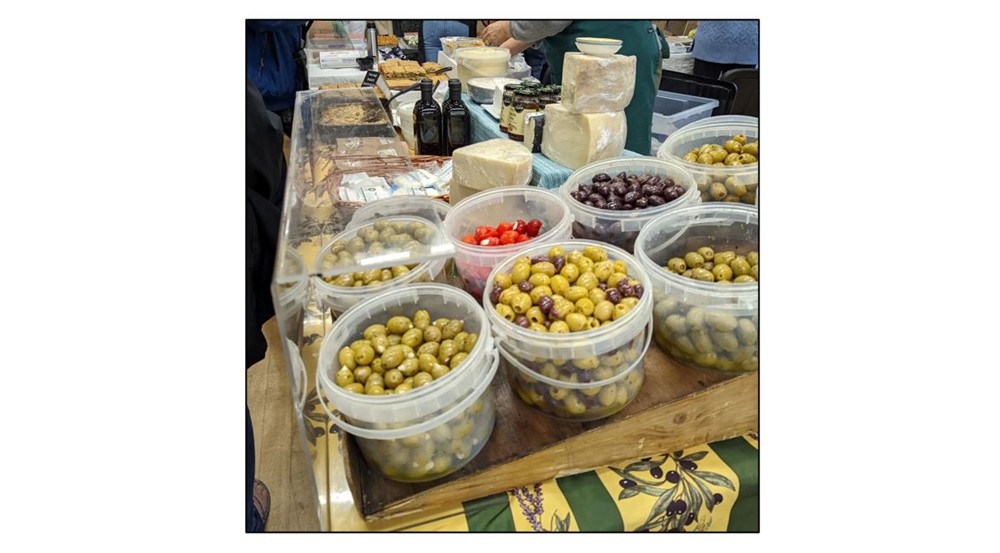 Orwell Pannier Market - olives
