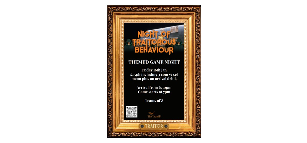 Game Night at The Tickell Arms