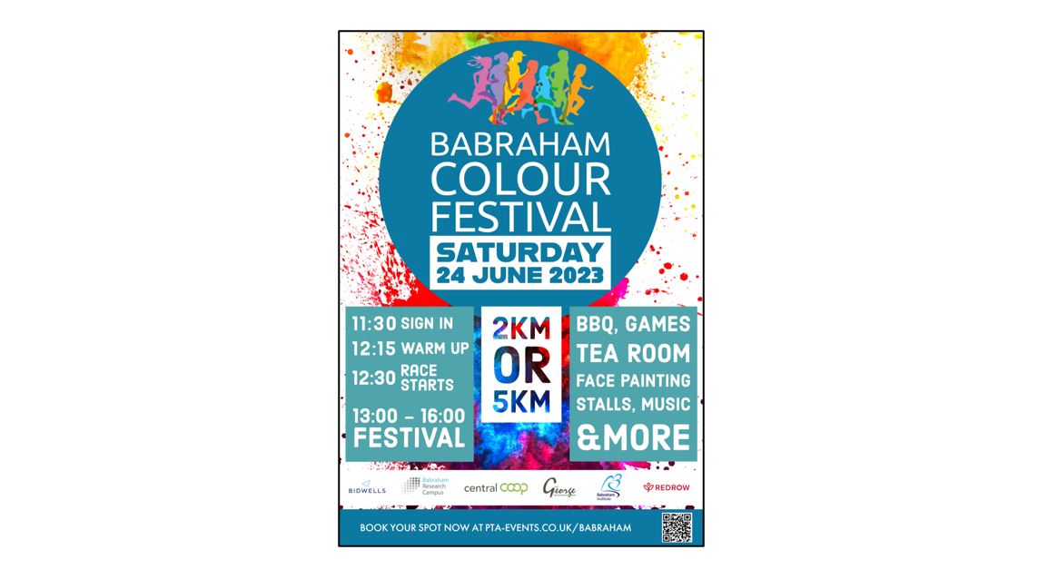 Babraham 2k & 5k Colour Festival 2023