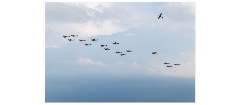 Battle of Britain Air Show - planes in the sky