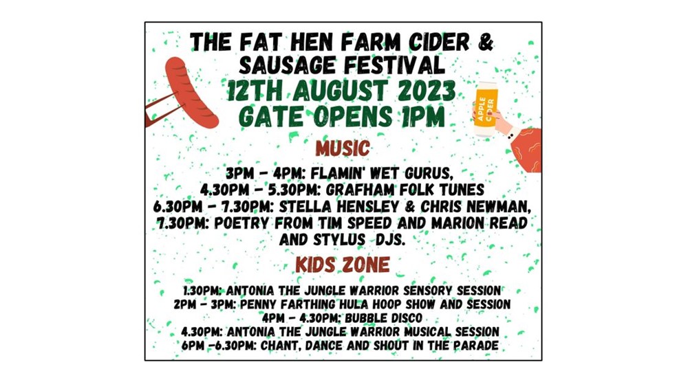 Cider and Sausage Festival - poster