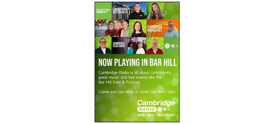 Bar Hill Fete & Festival Cambridge radio