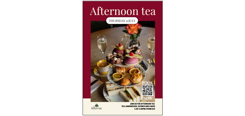 Afternoon Tea at The Oak!