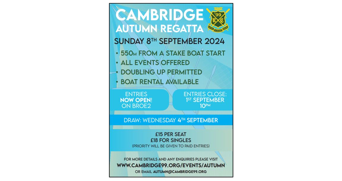 Cambridge Autumn Regatta 
