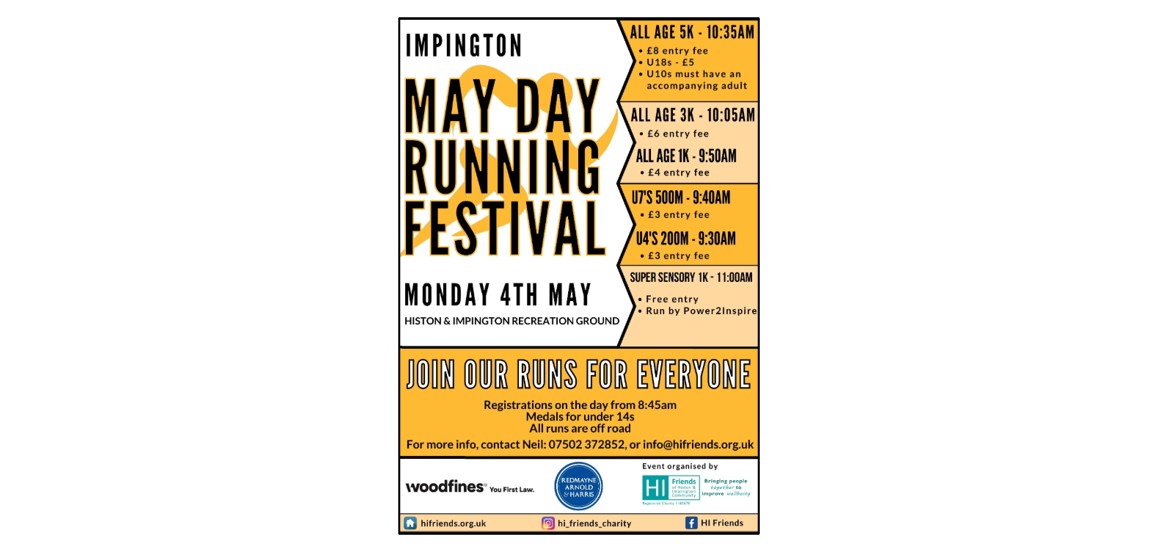 Impington May Day Running Festival