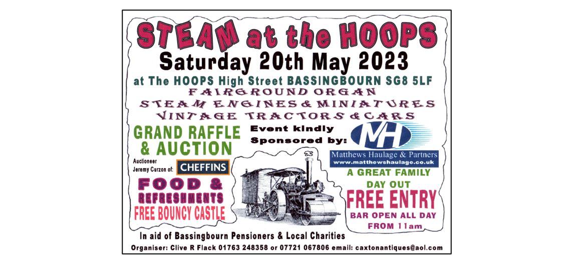 Steam at the Hoops -  Poster