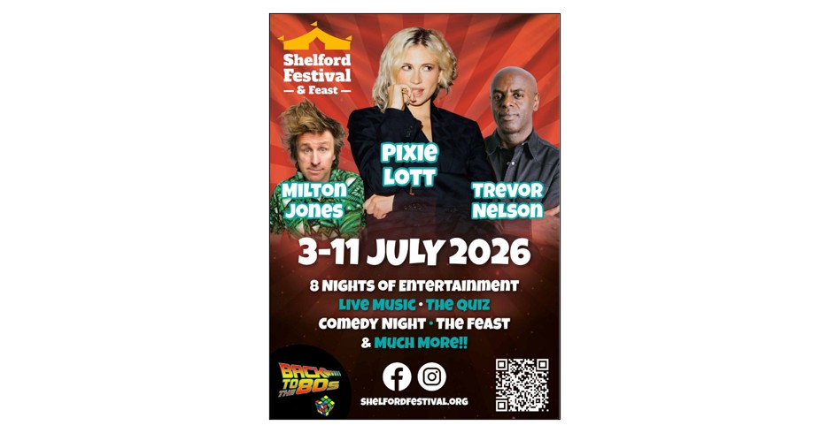 The Shelford Festival and Feast - Cover image The Shelford Festival and Feast - Pixie Lott The Shelford Festival and Feast Jazzie B The Shelford Festival and Feast -Milton Jones