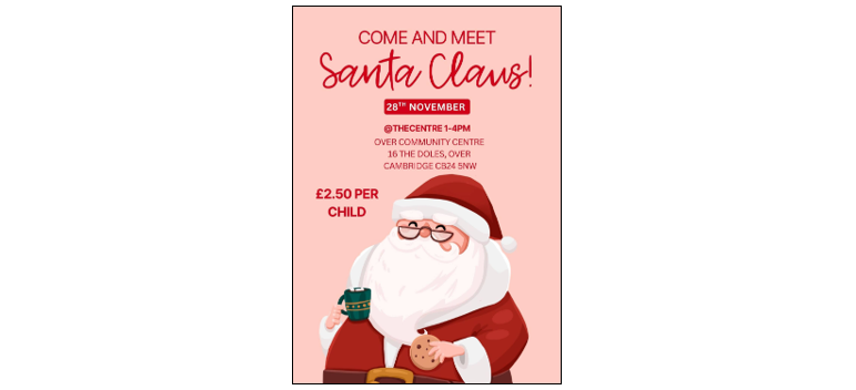 Christmas Craft Fair at Over  -meet Santa