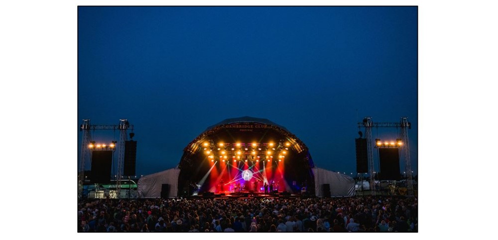 The Cambridge Club Festival - stage at night