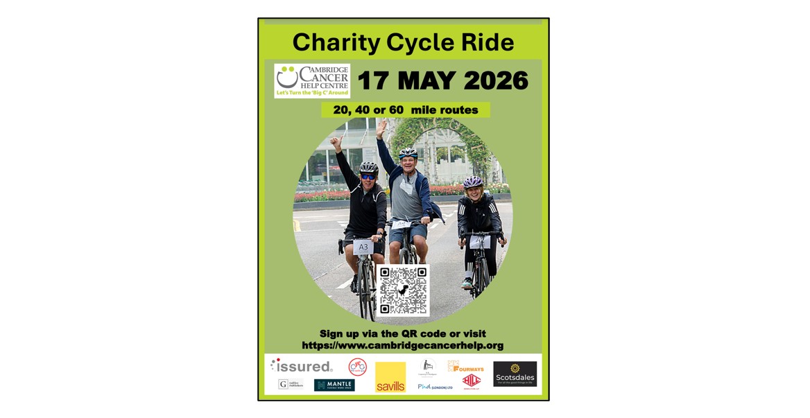 Cambridge Cancer Help Centre - Charity Cycle Ride
