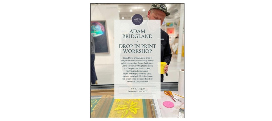 Monoprinting With Adam Bridgland – Family Workshops