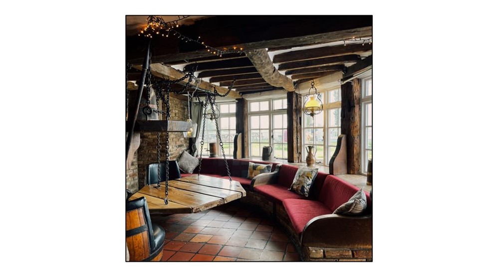 King William IV, Heydon - Tables in the Bar