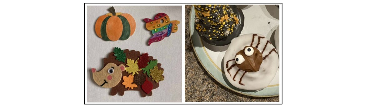 Children's Halloween Crafts and Cupcake Decorating