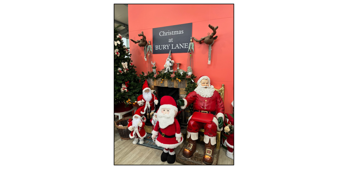 Christmas Shop at Bury Lane  - Santa and fireplace