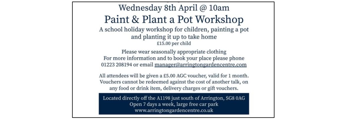 Paint & Plant a Pot Workshop