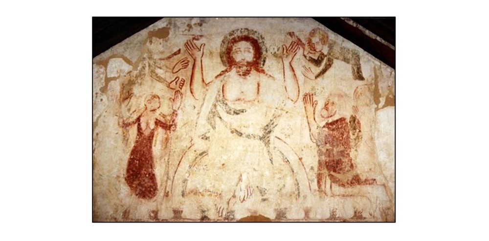 St Mary Magdalene church, Ickleton, painting