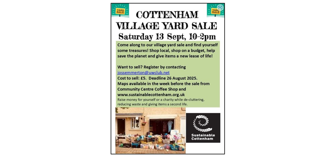 Cottenham Yard Sale