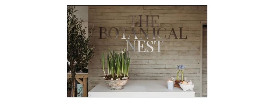 The Botanical Nest - sign in store