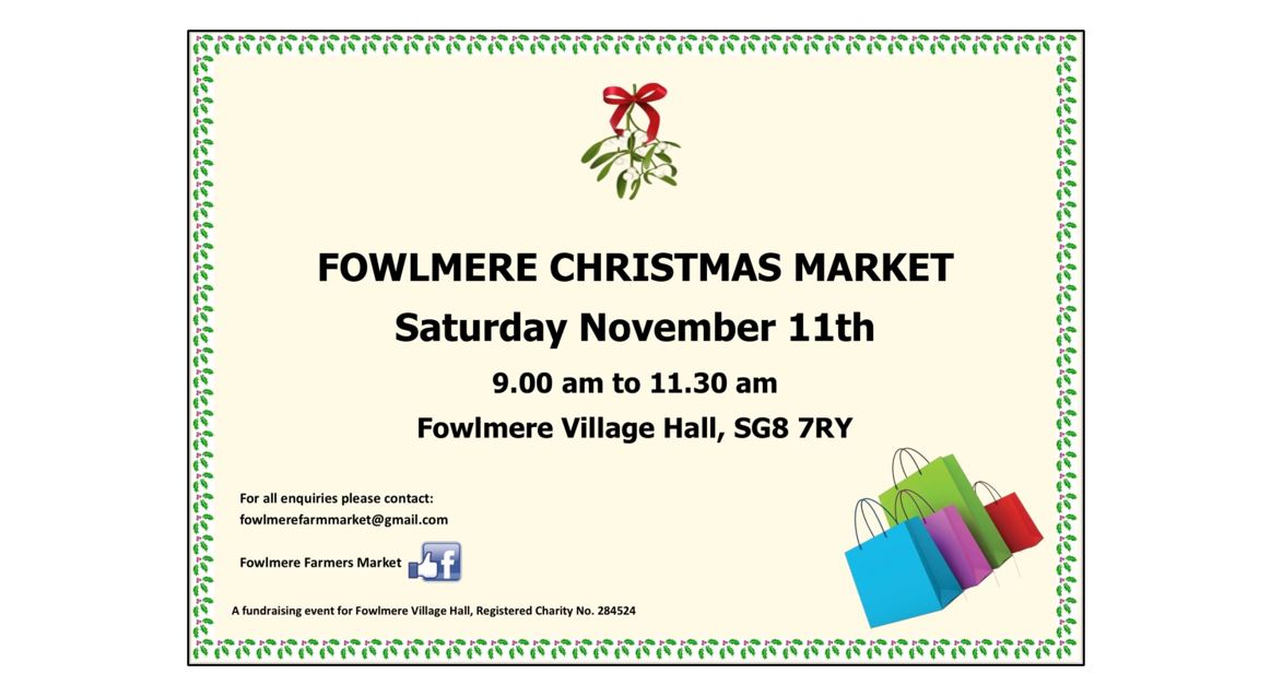 Fowlmere Christmas Market - Visit South Cambs