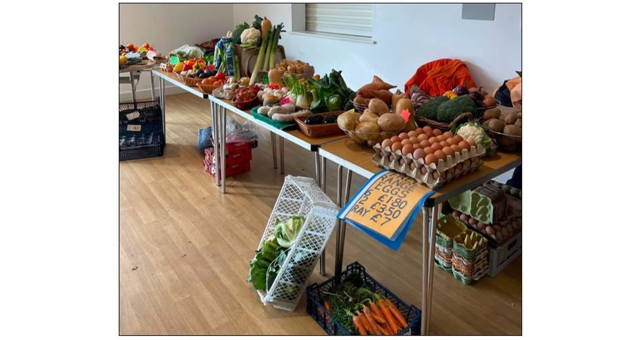 Hauxton Market - fruit and Veg