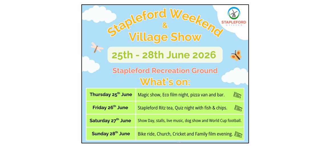 Stapleford Weekend & Village Show Stapleford Weekend & Village Show