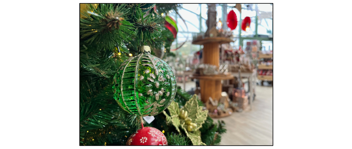 Christmas Shop at Bury Lane  - green bauble