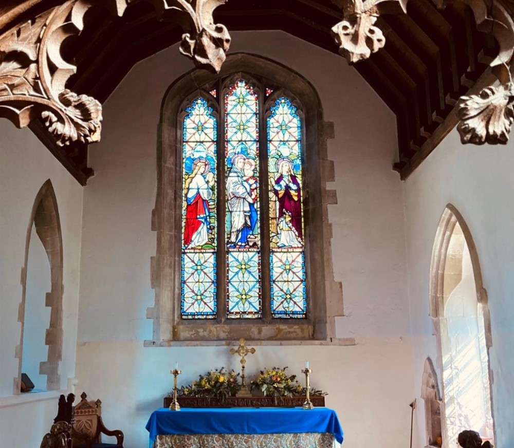 St Mary's Church Comberton, stained glass window