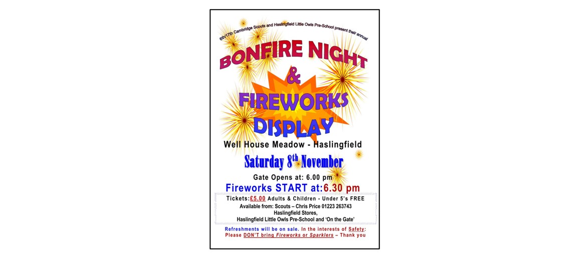 Bonfire Night & Fireworks Display
