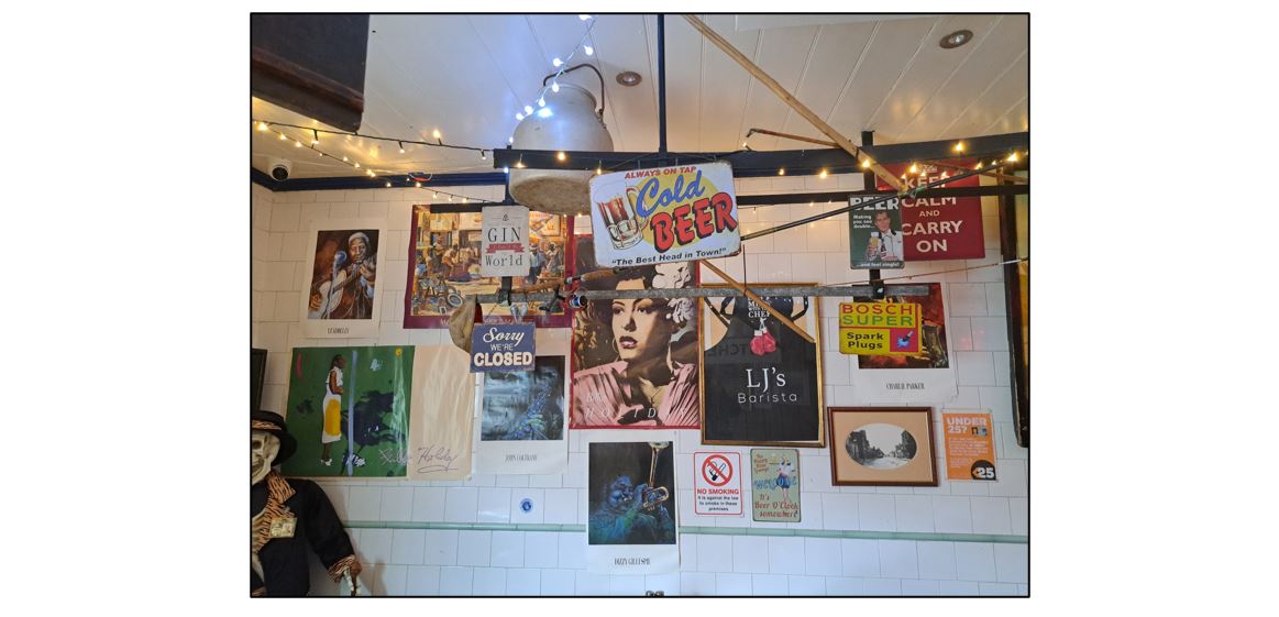 LJ's Sandwich Bar & Brasserie- interior wall