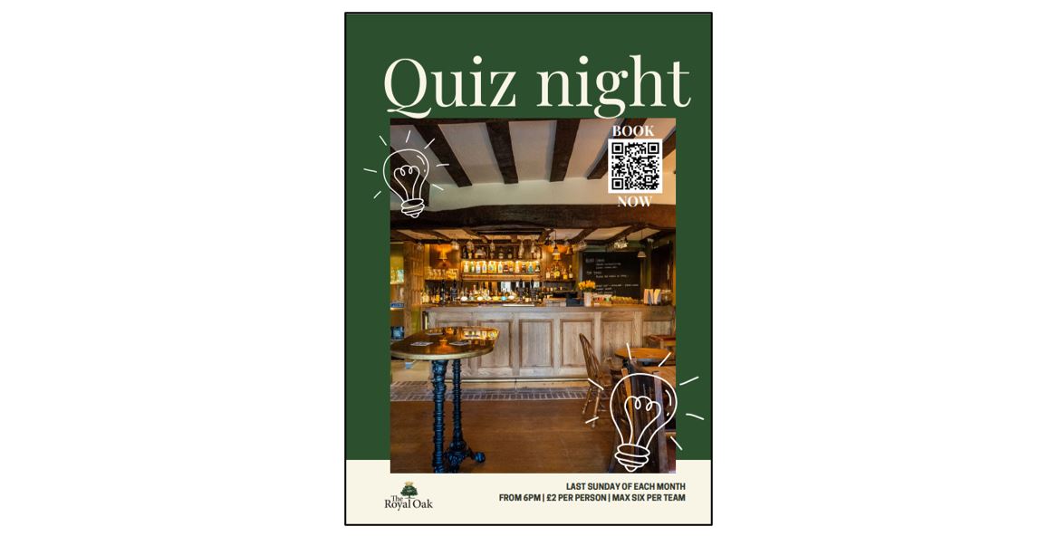 Quiz Night at The Royal Oak!